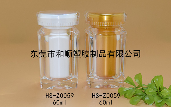 60ml蟲草高透方瓶B HS-Z0059包裝瓶 60ml蟲草高透方瓶B HS-Z0059包裝瓶